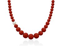 Collana Miluna Donna Terra E Mare in Argento Corallo PCL4655